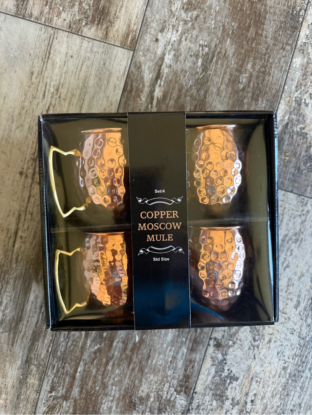 NIB 4 pack Moscow mule copper mugs - Picture 2 of 4